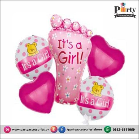 It's a Girl Balloon Set